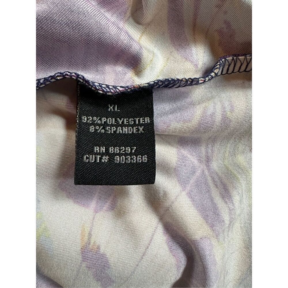 BCBG Maxazria women multicolor heart print 3/4 sleeve pullover dress  XL #5-1420 - Picture 4 of 5